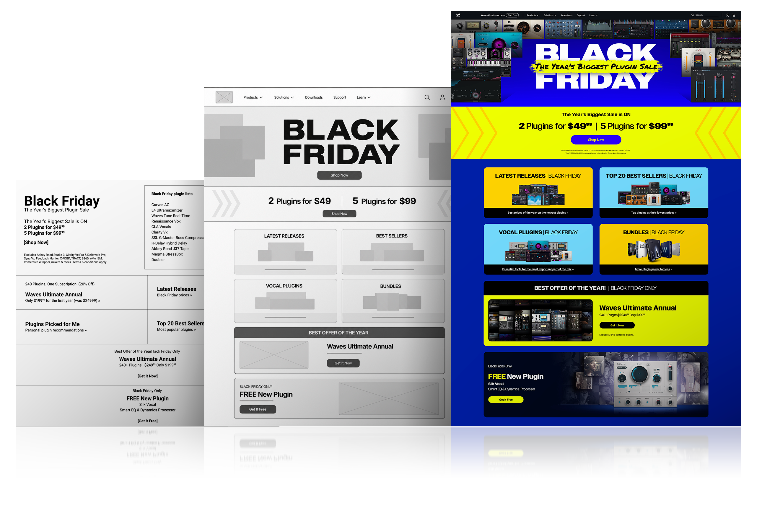 Black Friday Campaign homepage takeover visual