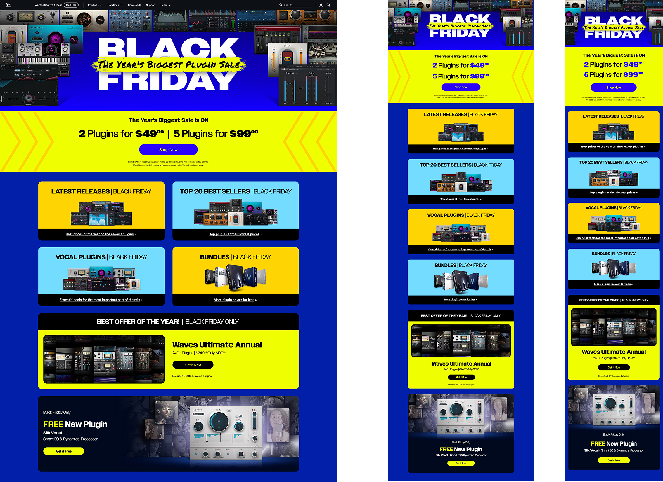 Black Friday Campaign responsive assets visual
