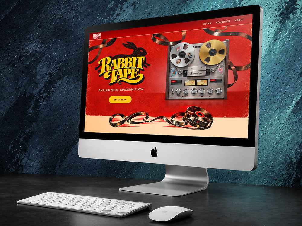 Rabbit Tape Landing Page preview
