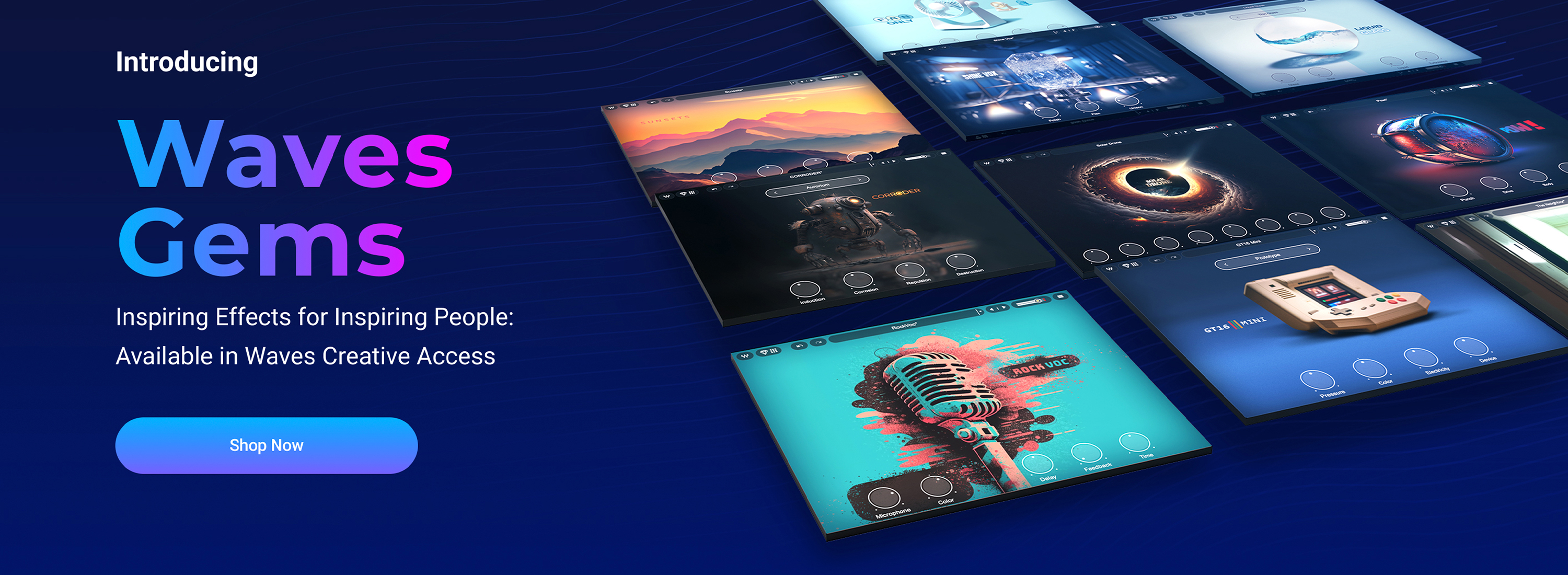 Waves Gems campaign visual