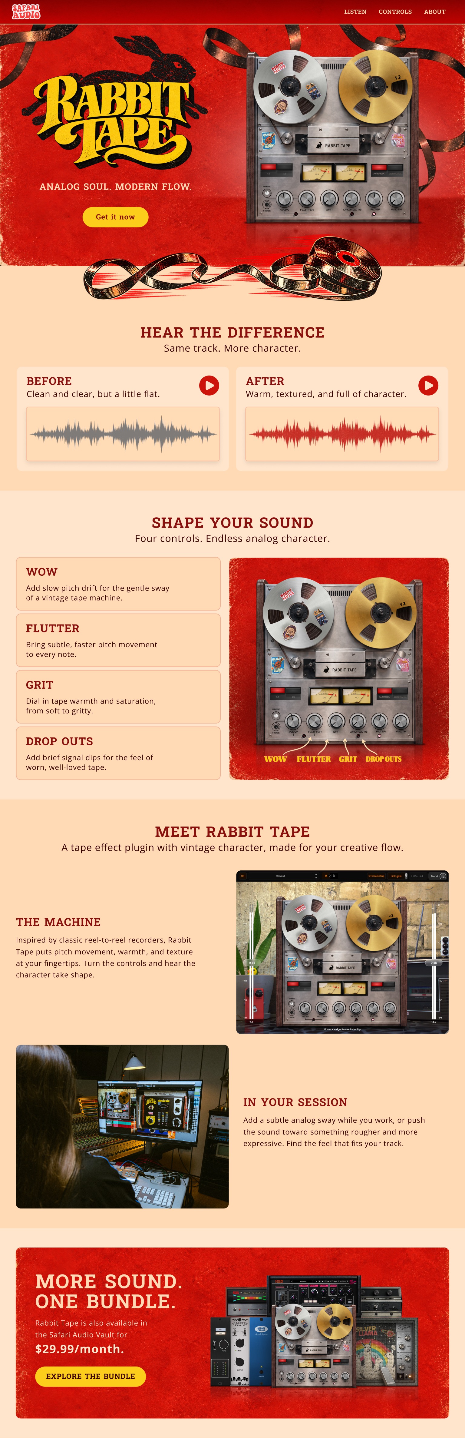 Rabbit Tape — full tablet page