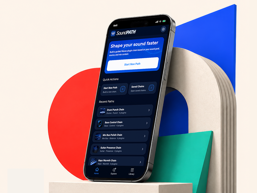 SoundPath app mockup
