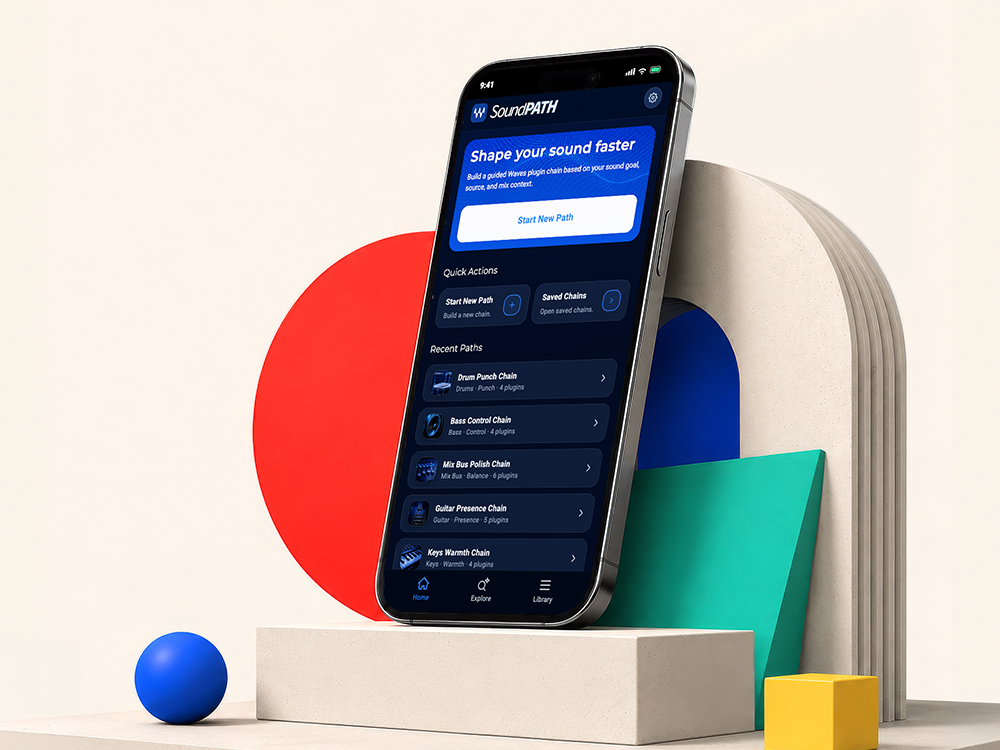 SoundPath app mockup