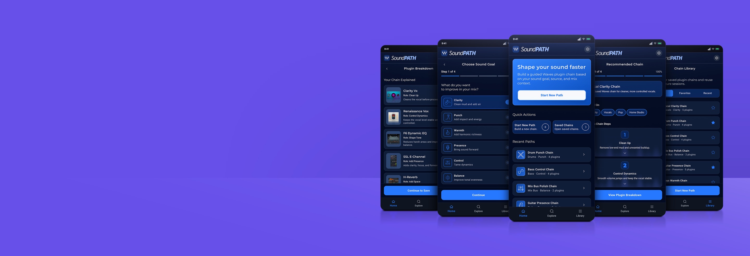 SoundPath plugin discovery app screens